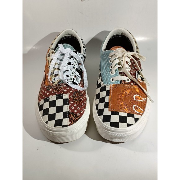 VANS Other - Vans Era Tiger Patchwork Checkerboard Shoes Men's Size 8 VN0A4U391IO
